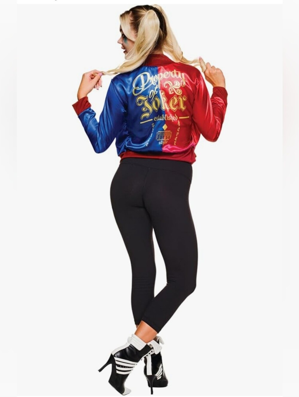 Rubies Harley Quinn Suicide Squad Costume Jacket Shirt Teen Sze Large 14 16 NEW - Picture 2 of 6